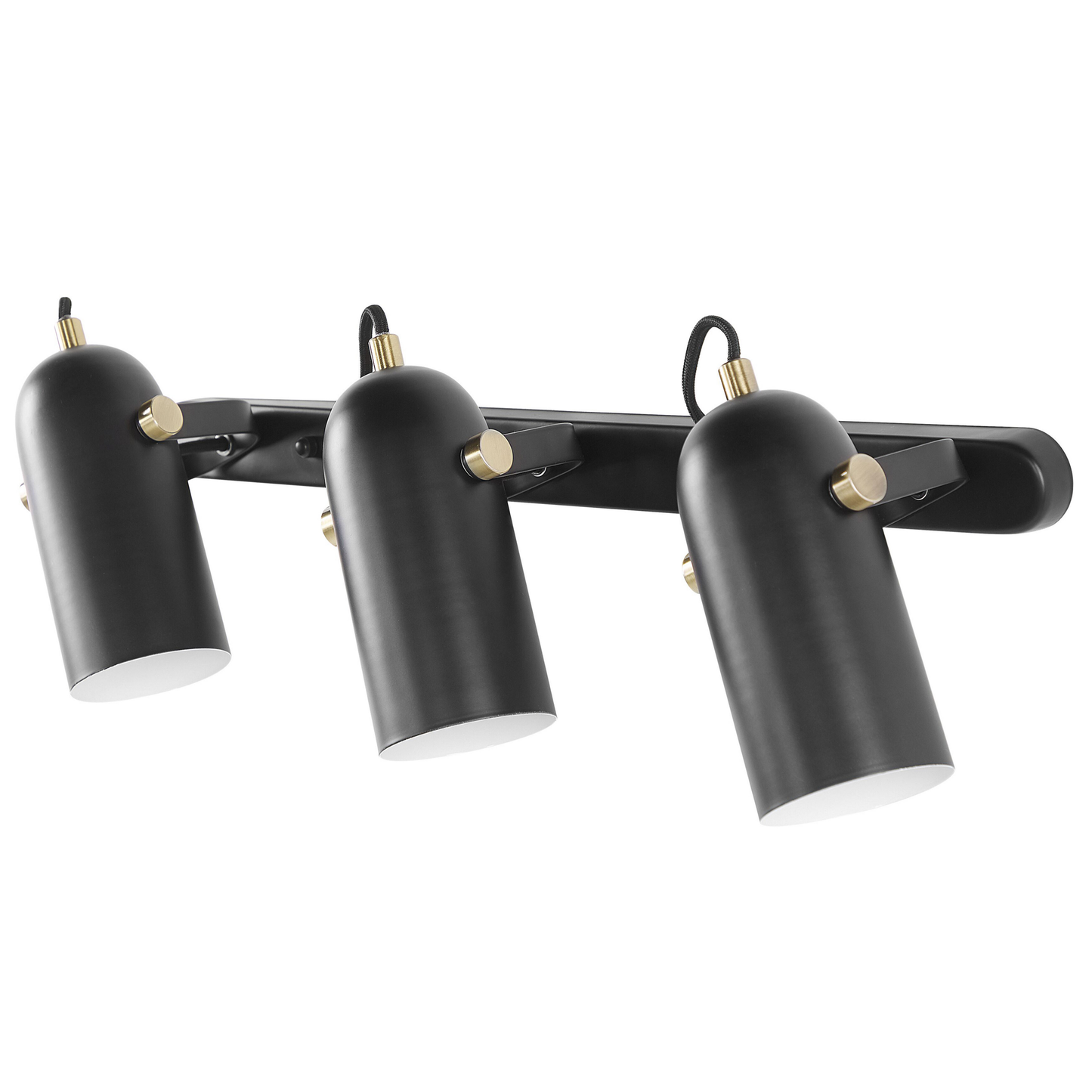 Strahler 3-flammig TYRIA verstellbar Metall Schwarz