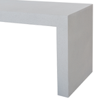 Gartenbank TARANTO 150 cm Beton Weiss