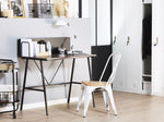 Schreibtisch dunkler Holzfarbton 100 x 50 cm HASTINGS