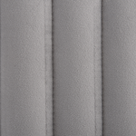 Bettbank Samtstoff hellgrau DAYTON