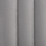 Pouf hellgrau Samtstoff 45 x 45 cm DAYTON