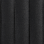 Pouf schwarz Samtstoff goldene Metallbeine 45 x 45 cm DAYTON