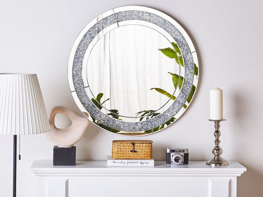 Wandspiegel ERBRAY 70 cm 70 cm Silber