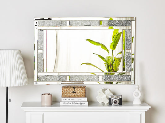 Wandspiegel AVRILLE 60 cm 90 cm Silber