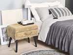 Nachttisch mit 1 Schublade EUROSTAR Cord Sandbeige