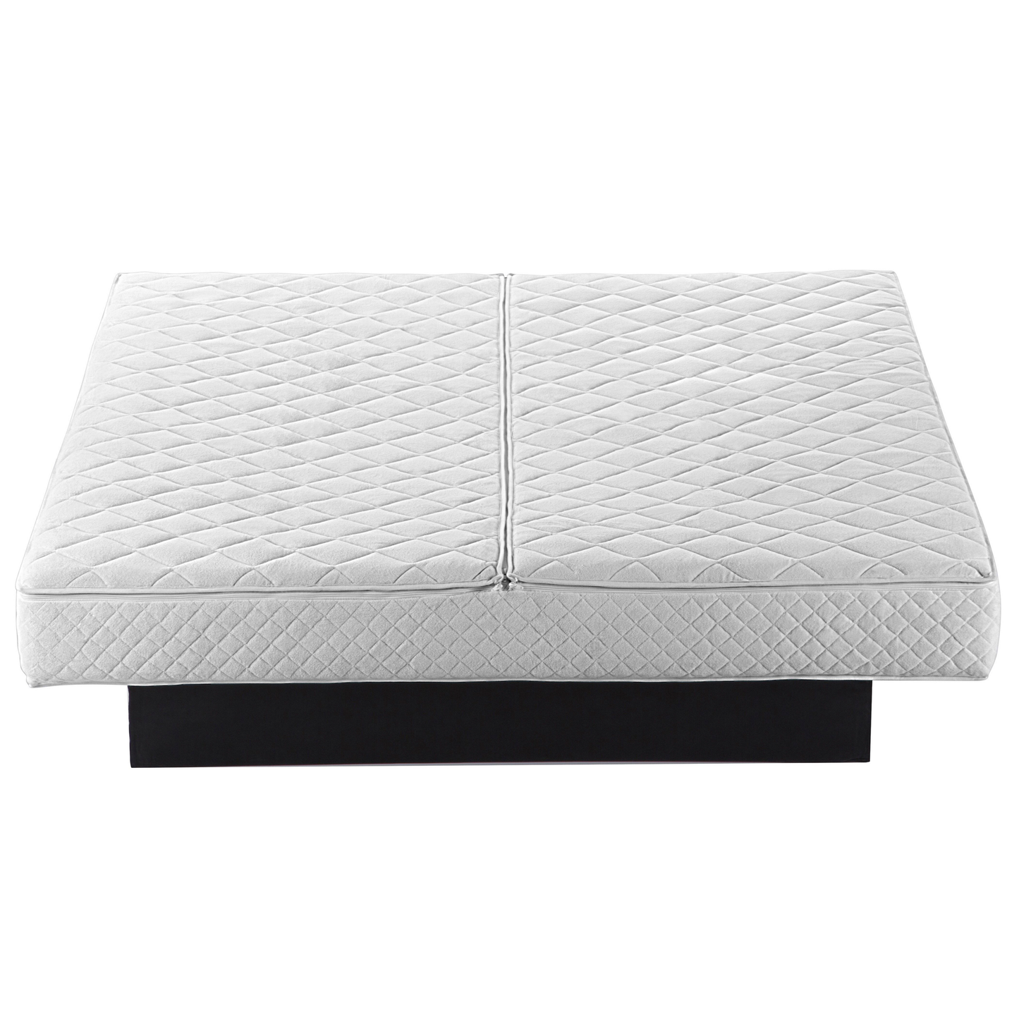 Wasserbett Leder weiss 180 x 200 cm LAVAL