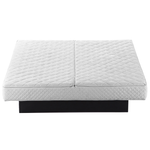 Wasserbett Leder weiss 180 x 200 cm LAVAL