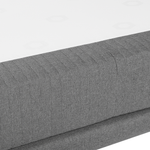 Boxspringbett Polsterbezug hellgrau 180 x 200 cm MADAME
