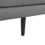 Boxspringbett Polsterbezug hellgrau 180 x 200 cm MADAME