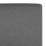 Boxspringbett Polsterbezug hellgrau 180 x 200 cm MADAME