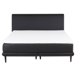 Boxspringbett Kunstleder schwarz 160 x 200 cm MADAME
