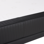 Boxspringbett Kunstleder schwarz 160 x 200 cm MADAME