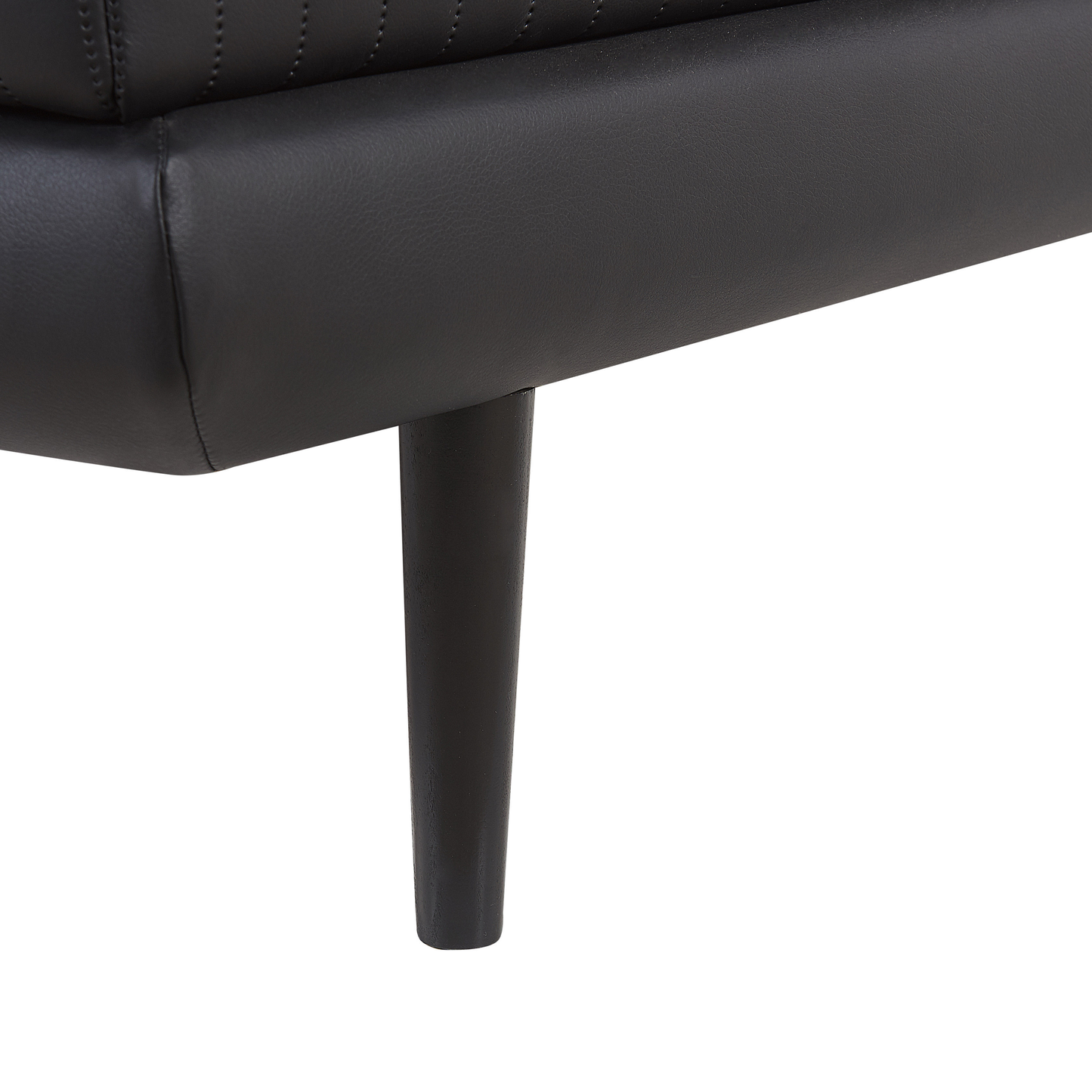 Boxspringbett Kunstleder schwarz 160 x 200 cm MADAME