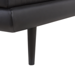 Boxspringbett Kunstleder schwarz 160 x 200 cm MADAME