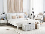 Bett mit Lattenrost Kiefernholz OLIVET 160 x 200 cm Weiss