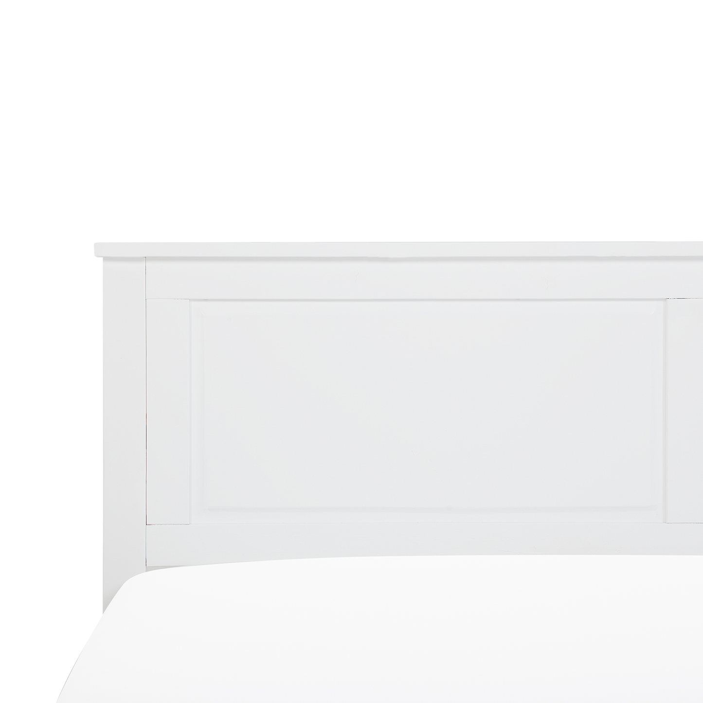 Bett mit Lattenrost Kiefernholz OLIVET 160 x 200 cm Weiss