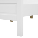 Bett mit Lattenrost Kiefernholz OLIVET 160 x 200 cm Weiss