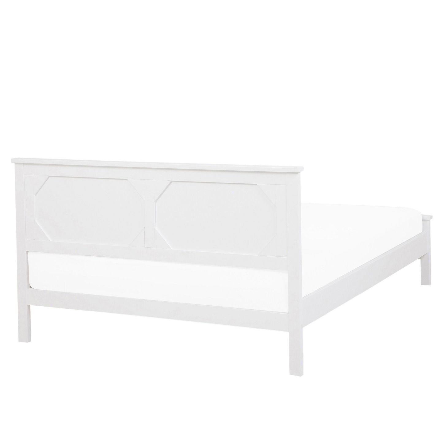 Bett mit Lattenrost Kiefernholz OLIVET 160 x 200 cm Weiss