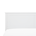 Bett mit Lattenrost Kiefernholz OLIVET 140 x 200 cm Weiss