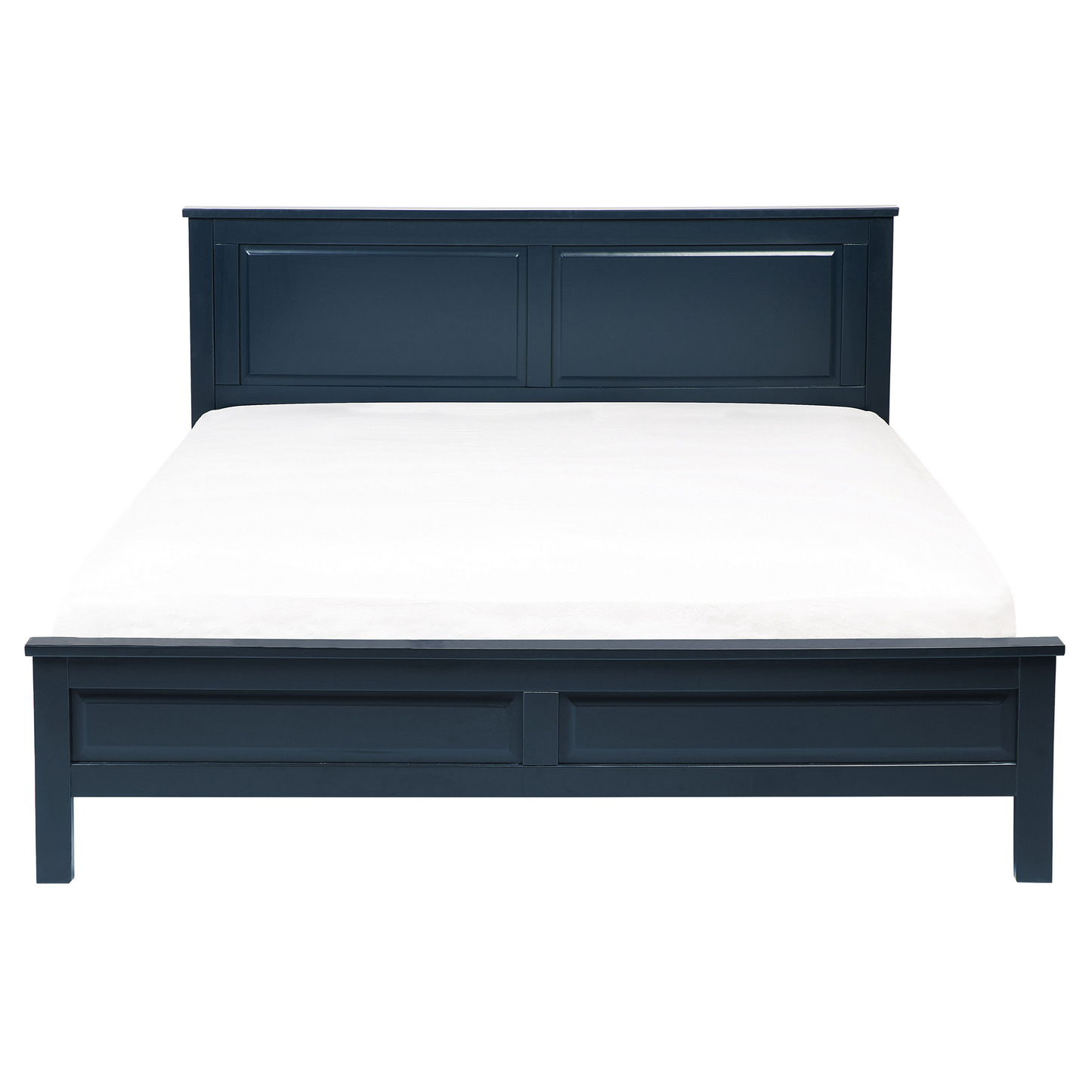 Bett mit Lattenrost Kiefernholz OLIVET 160 x 200 cm Dunkelblau