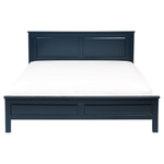 Bett mit Lattenrost Kiefernholz OLIVET 160 x 200 cm Dunkelblau