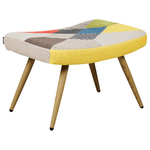 Ohrensessel VEJLE mit Fussstütze Stoff Bunt