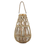 Laterne TONGA Bambusholz 56 cm Naturfarben