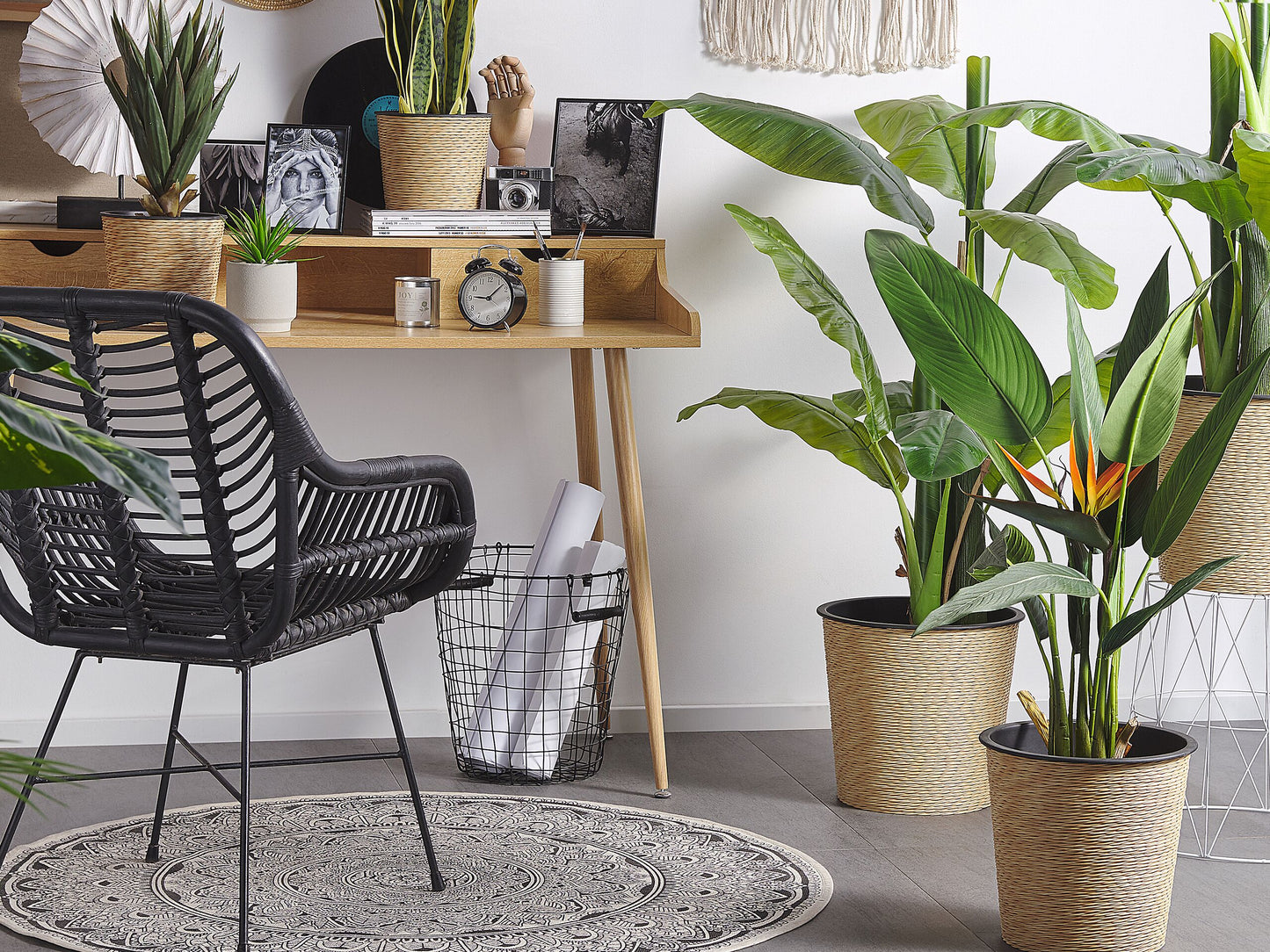 Kunstpflanze im Blumentopf 115 cm STRELITZIA TREE