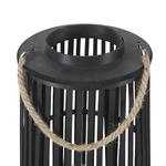 Laterne LUZON Holz 80 cm Schwarz