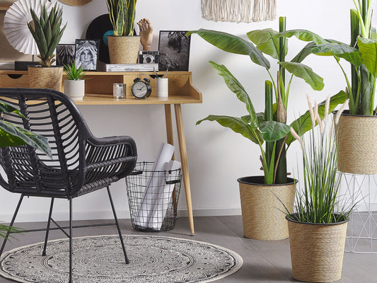 Kunstpflanze im Blumentopf 87 cm REED PLANT