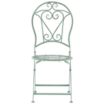 Gartenstuhl 2er Set TRENTO Metall Hellgrün