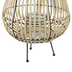 Laterne BERKNER Holz 44 cm Naturfarben