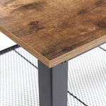 Couchtisch dunkler Holzfarbton / schwarz rechteckig 106 x 60 cm ASTON