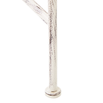 Gartenbank MILAZZO 130 cm Metall Weiss