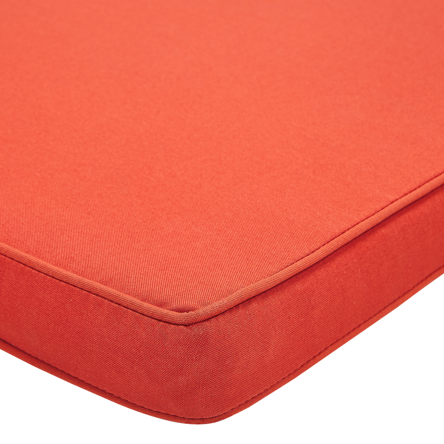 Gartenbank mit Auflage VIVARA 120 cm zertifiziertes Akazienholz Dunkelrot