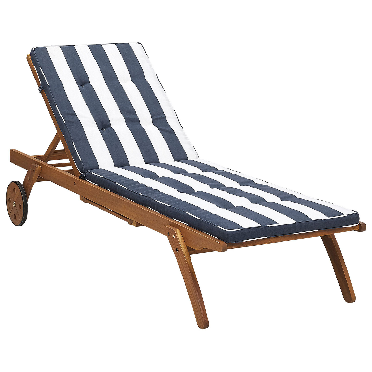 Auflage für Gartenliege CESANA marineblau gestreift 192 x 56 x 5 cm