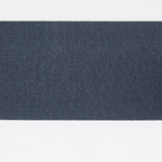 Gartenliege Akazienholz hellbraun Auflage marineblau gestreift rollbar CESANA