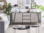 Sideboard mit 2 Türen BLACKPOOL 75 cm Betonoptik Hellgrau