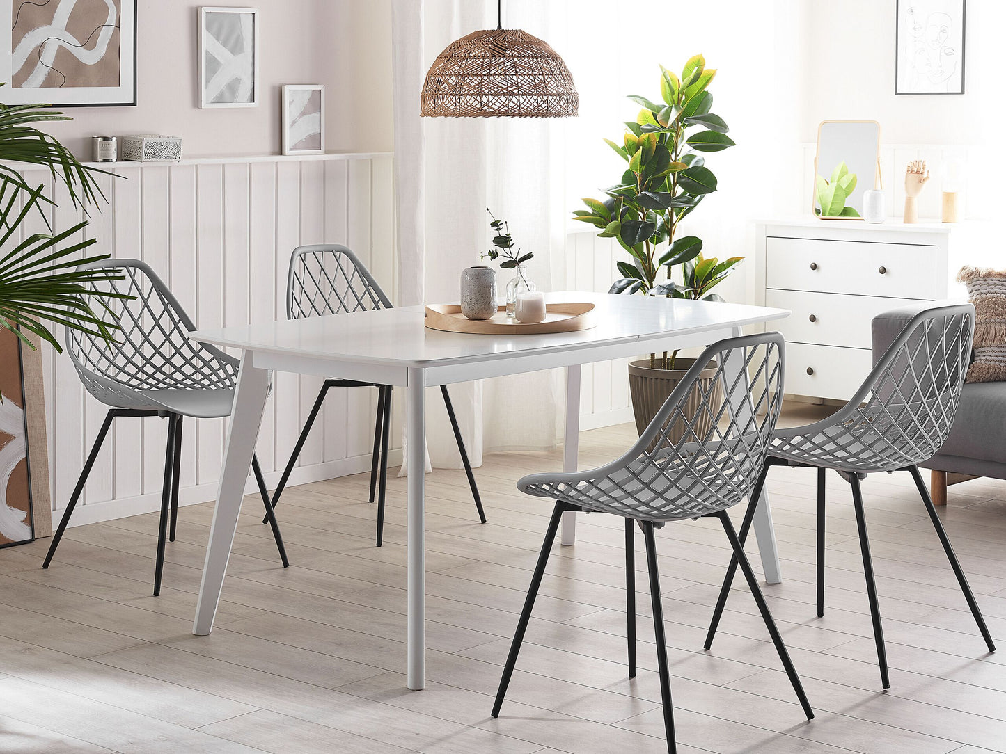 Esszimmerstuhl 2er Set CANTON Hellgrau