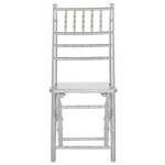 Esszimmerstuhl 4er Set klappbar MACHIAS Buchenholz Silber