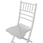 Esszimmerstuhl 4er Set klappbar MACHIAS Buchenholz Silber