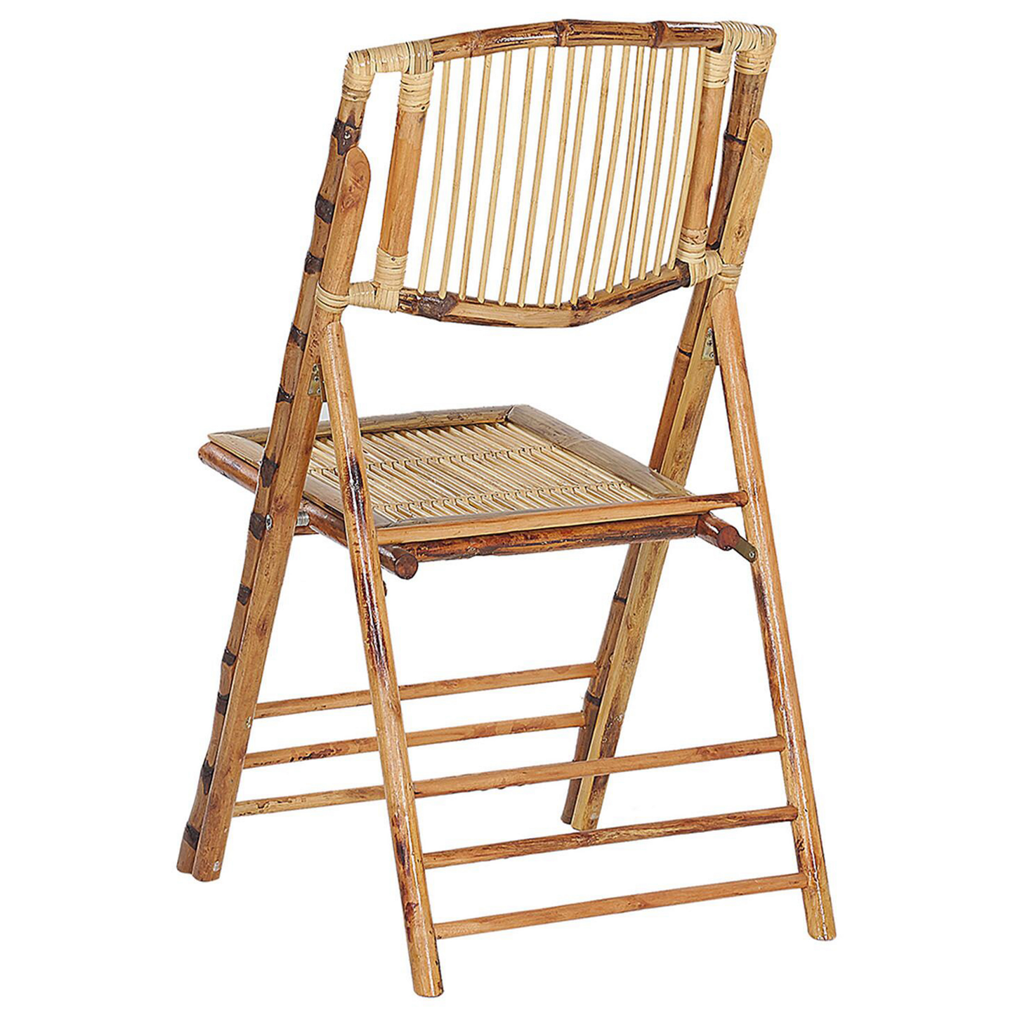 Esszimmerstuhl 4er Set klappbar TRENTOR Bambusholz Naturfarben