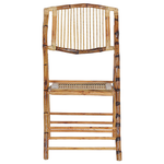 Esszimmerstuhl 4er Set klappbar TRENTOR Bambusholz Naturfarben