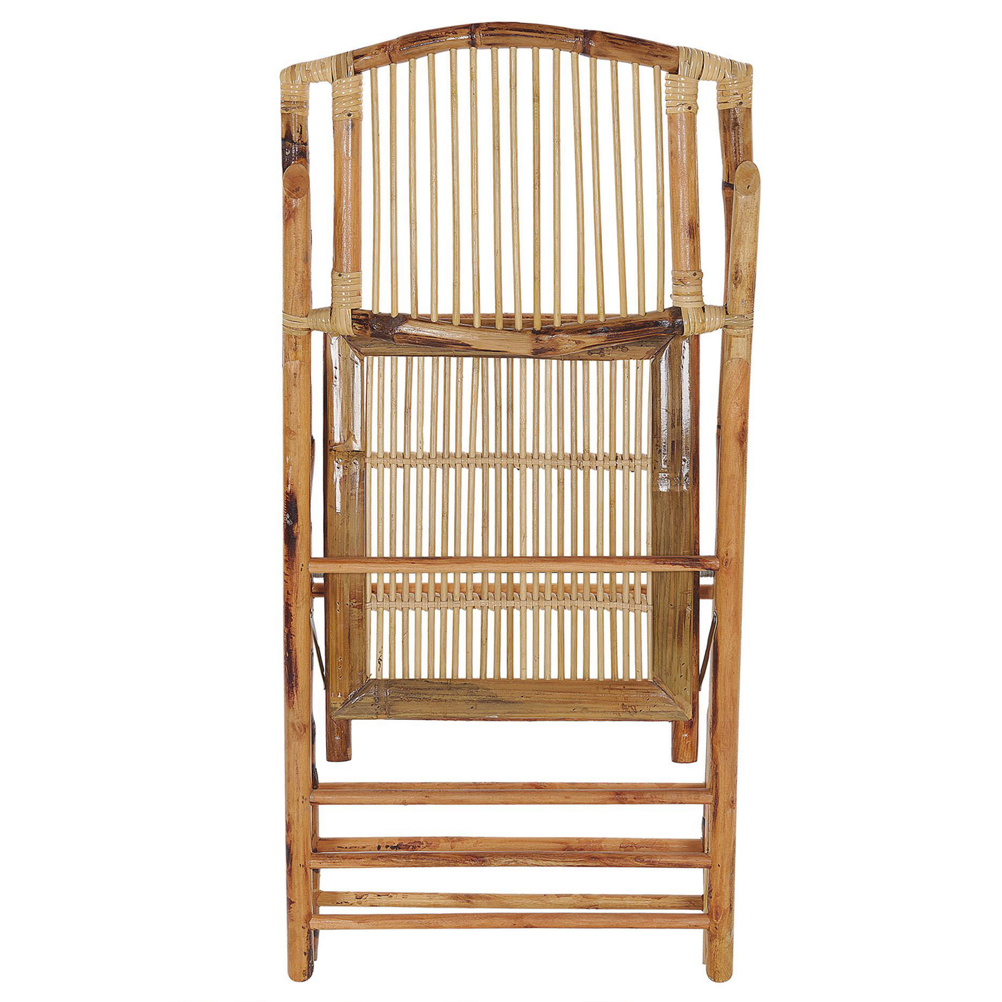 Esszimmerstuhl 4er Set klappbar TRENTOR Bambusholz Naturfarben