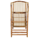 Esszimmerstuhl 4er Set klappbar TRENTOR Bambusholz Naturfarben