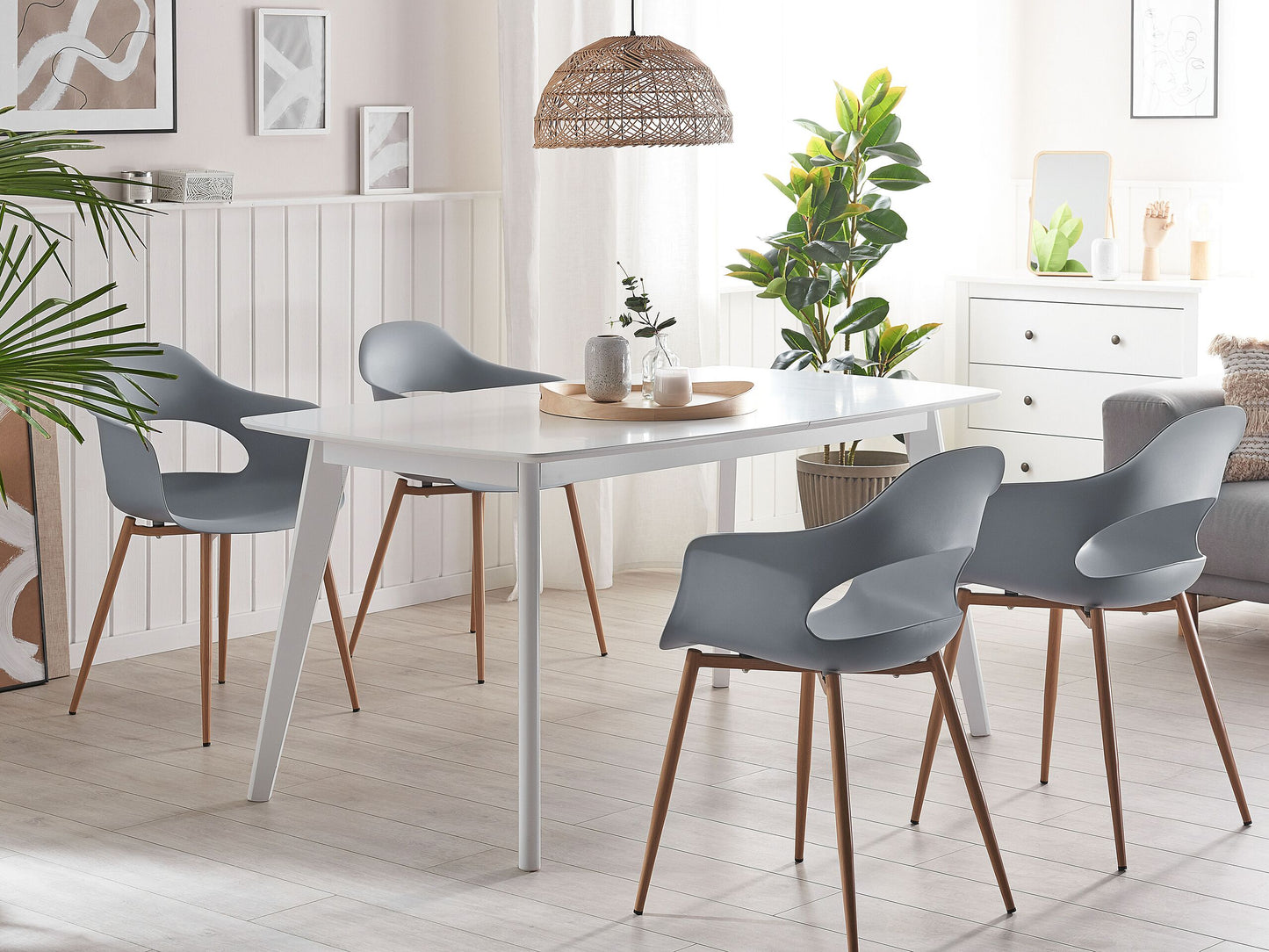 Esszimmerstuhl 2er Set UTICA Hellgrau