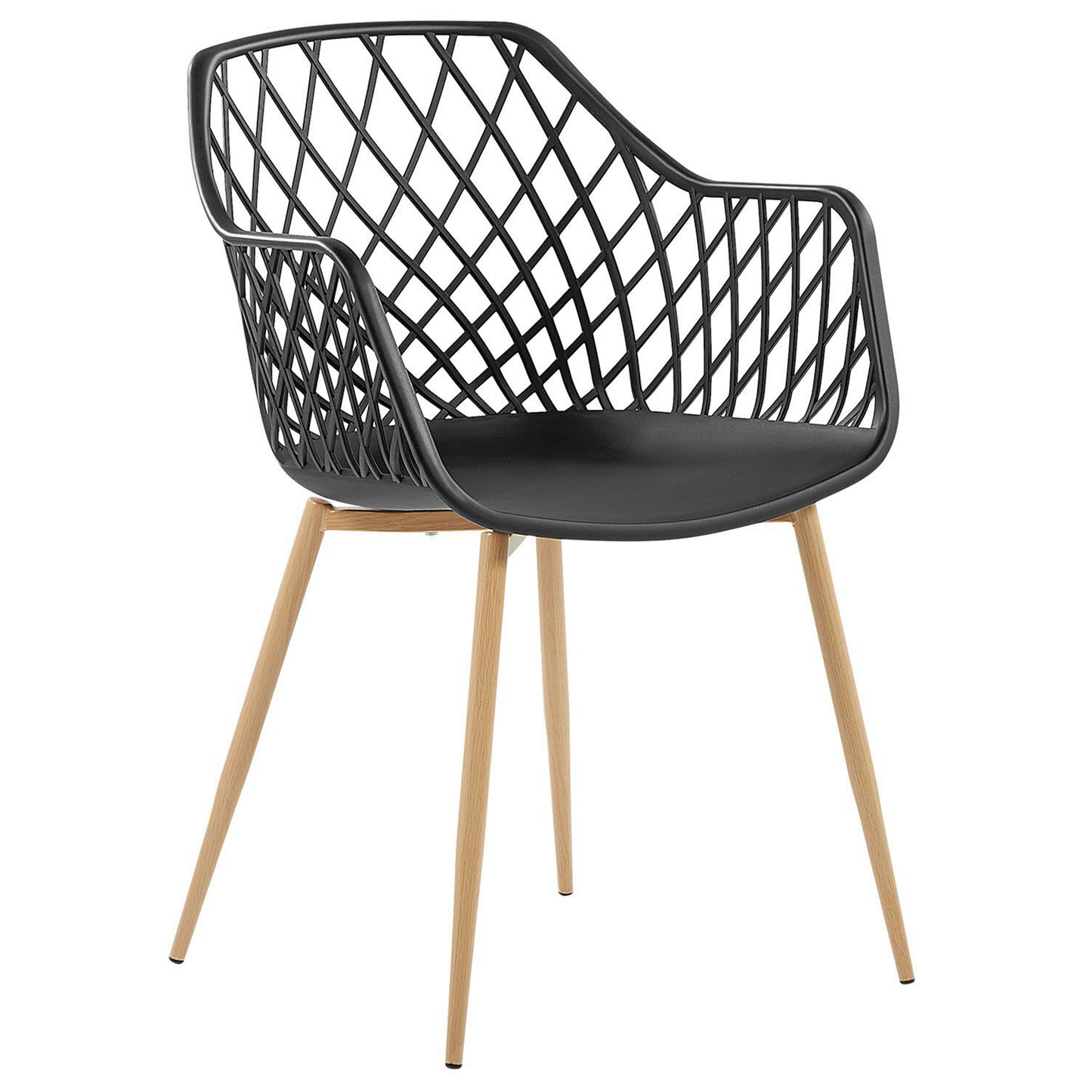 Esszimmerstuhl 2er Set NASHUA Schwarz