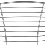 Esszimmerstuhl 2er Set HOBACK Metall Silber