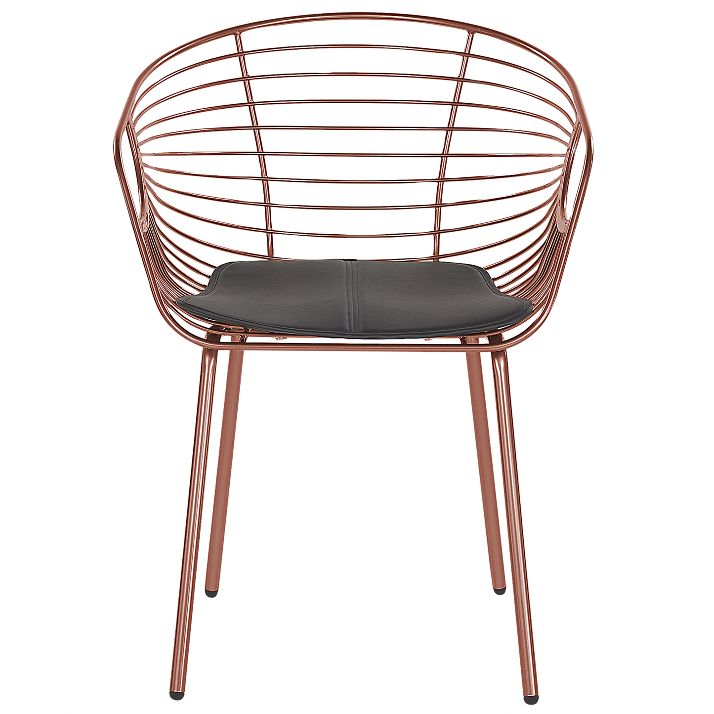Esszimmerstuhl 2er Set HOBACK Metall Kupfer