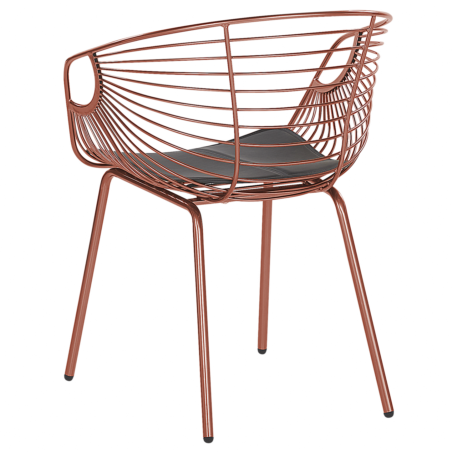 Esszimmerstuhl 2er Set HOBACK Metall Kupfer